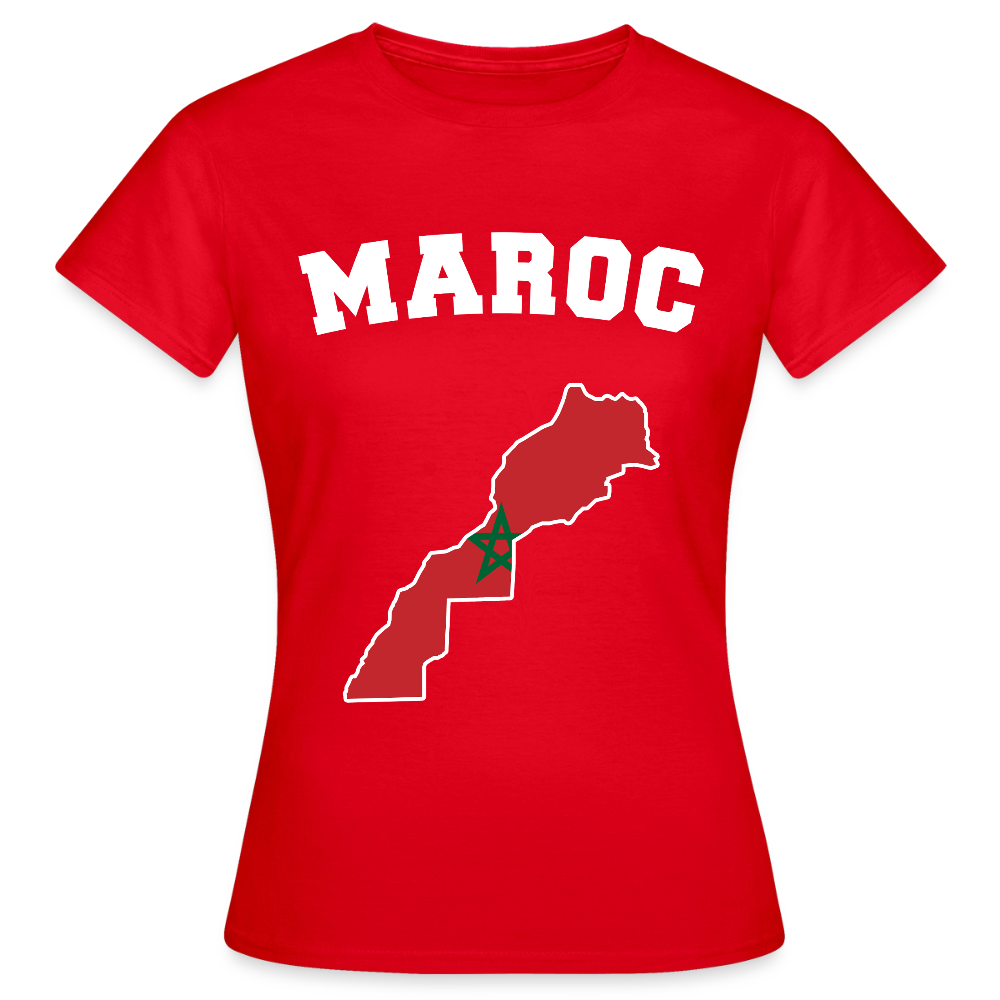T-shirt Femme - Maroc - rouge