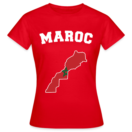 T-shirt Femme - Maroc - rouge