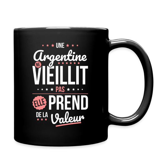 Mug uni - Une Argentine ne vieillit pas - noir