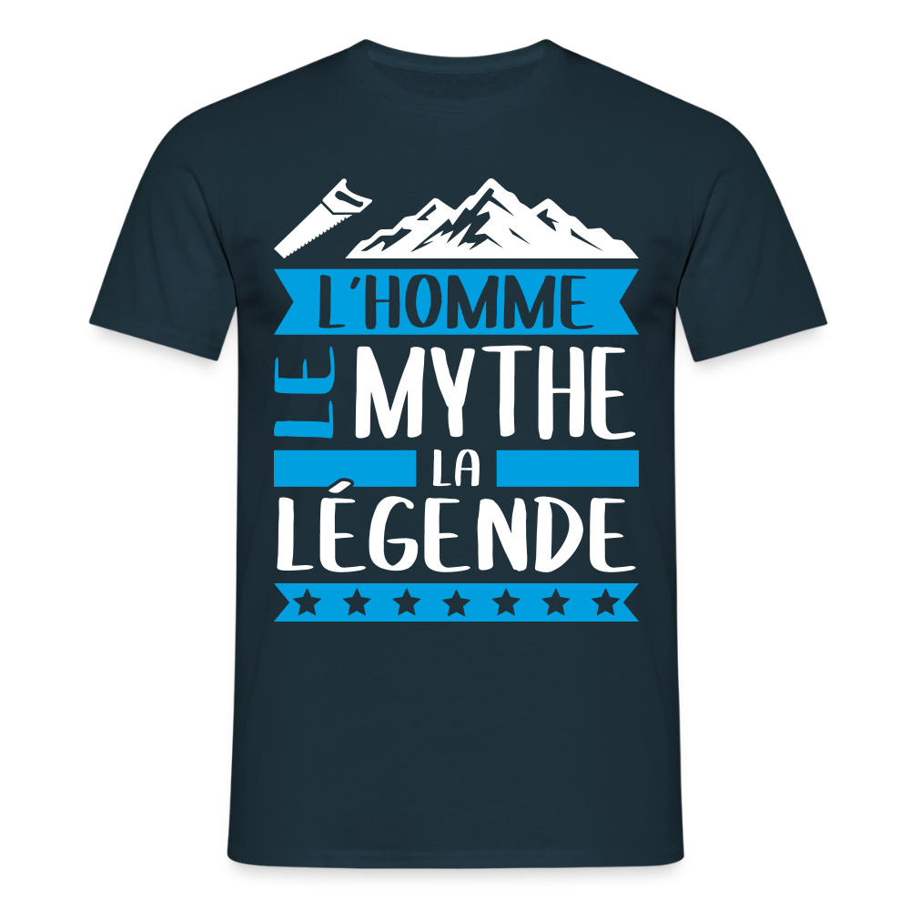 T-shirt homme Simon rébus – L’homme, le mythe, la légende - marine