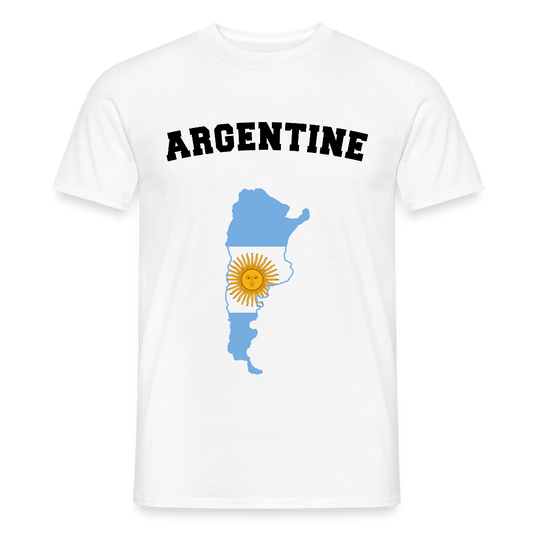 T-shirt Homme coloris blanc - Argentine - blanc