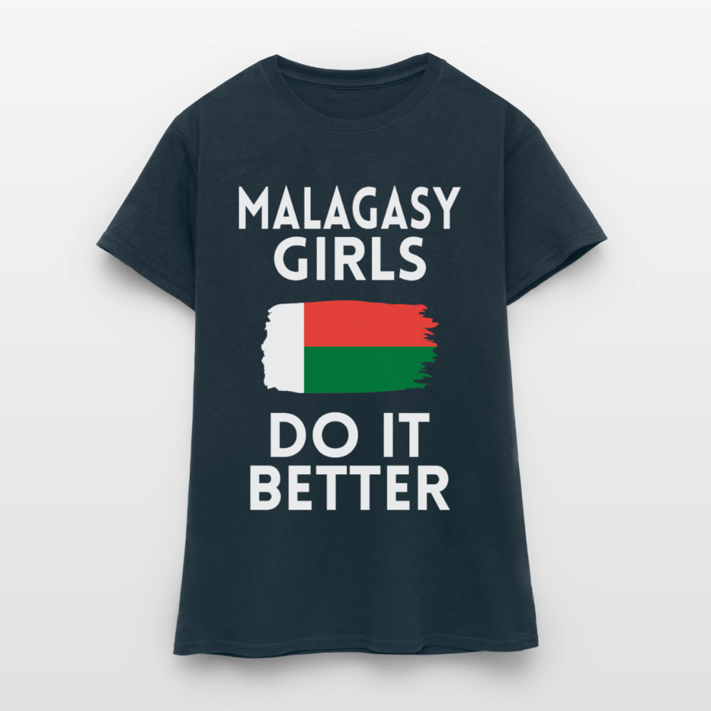 T-shirt femme - Malagasy Girls Do It Better - marine