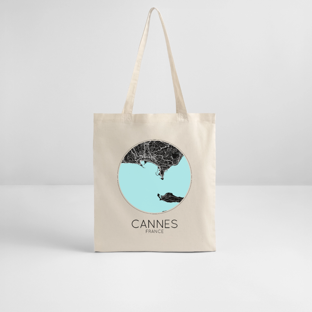 Tote Bag Cannes Bio Coloris Clair – Plan de Cannes - écru doux