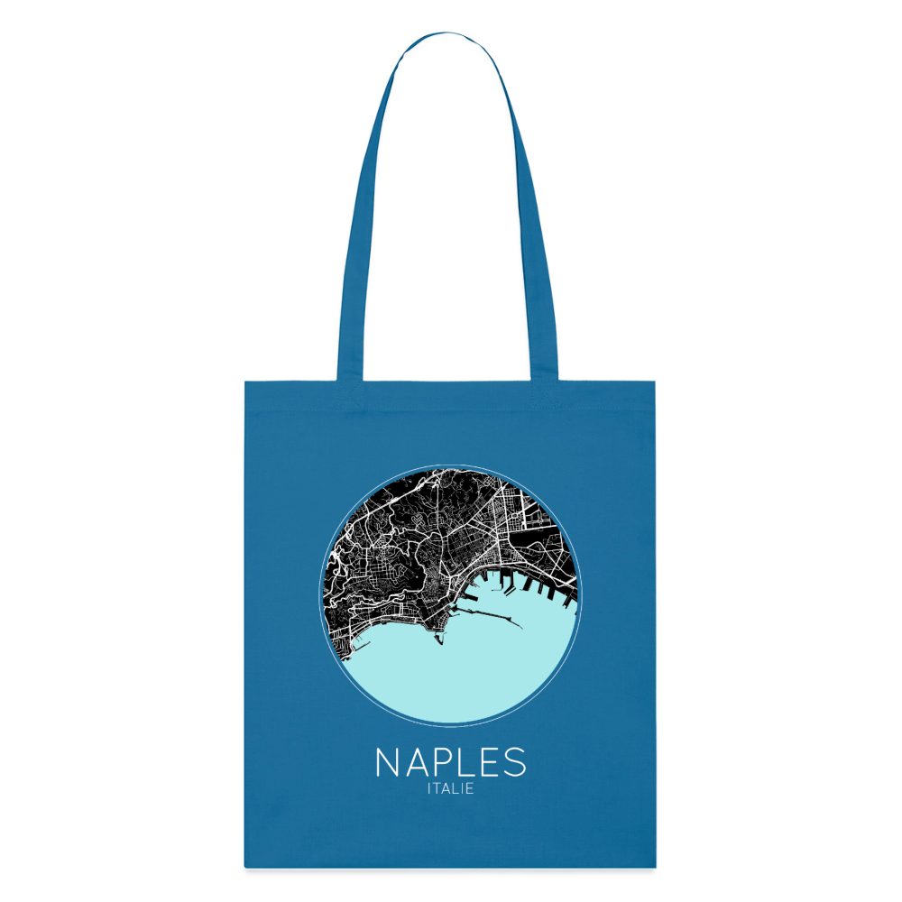 Tote Bag Naples Bio – Plan de Naples - bleu royal
