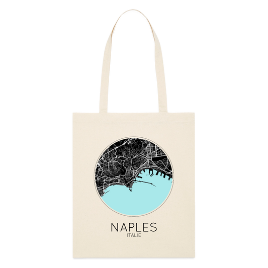 Tote Bag Naples Bio Coloris Clair – Plan de Naples - écru doux