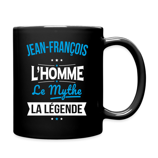 Mug uni - Jean-François - l'Homme - le Mythe - la Légende - noir