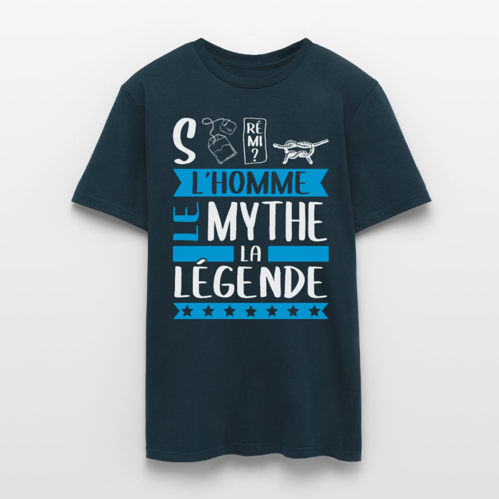 T-shirt homme Stéphane rébus – L’homme, le mythe, la légende - marine