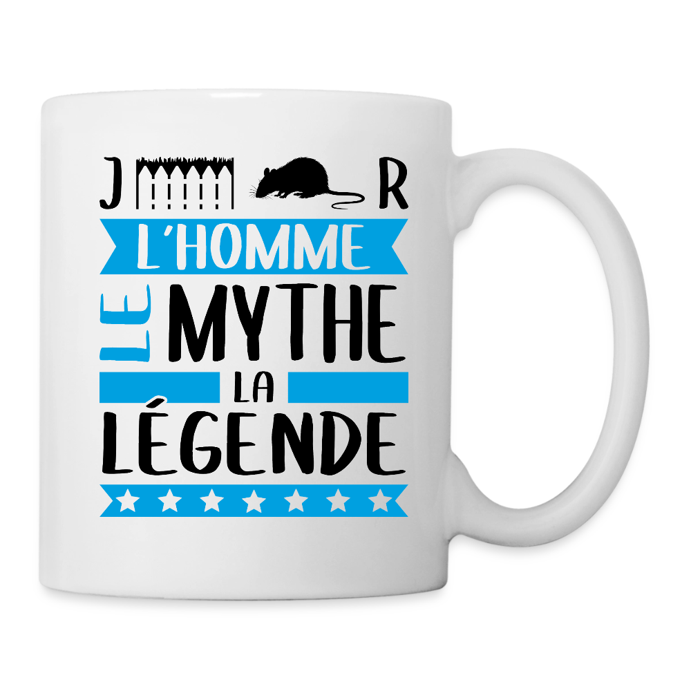 Mug blanc Gérard rébus – L’homme, le mythe, la légende - blanc