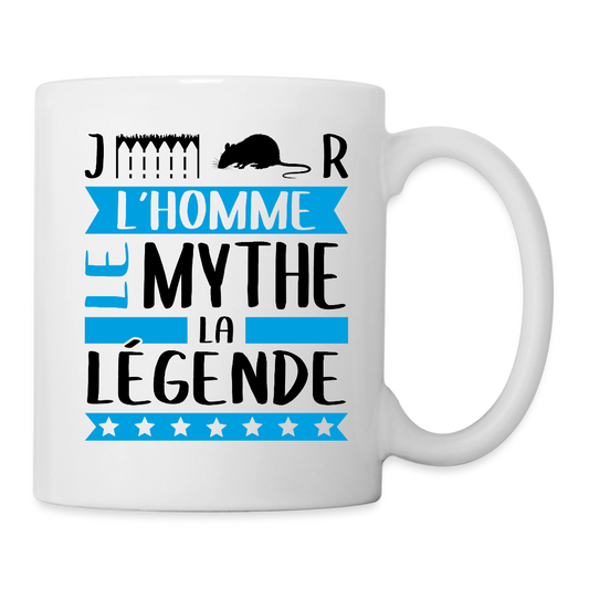 Mug blanc Gérard rébus – L’homme, le mythe, la légende - blanc