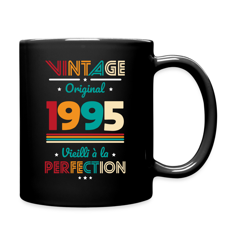 Mug uni - Anniversaire 30 Ans - Vintage Original 1995 - noir