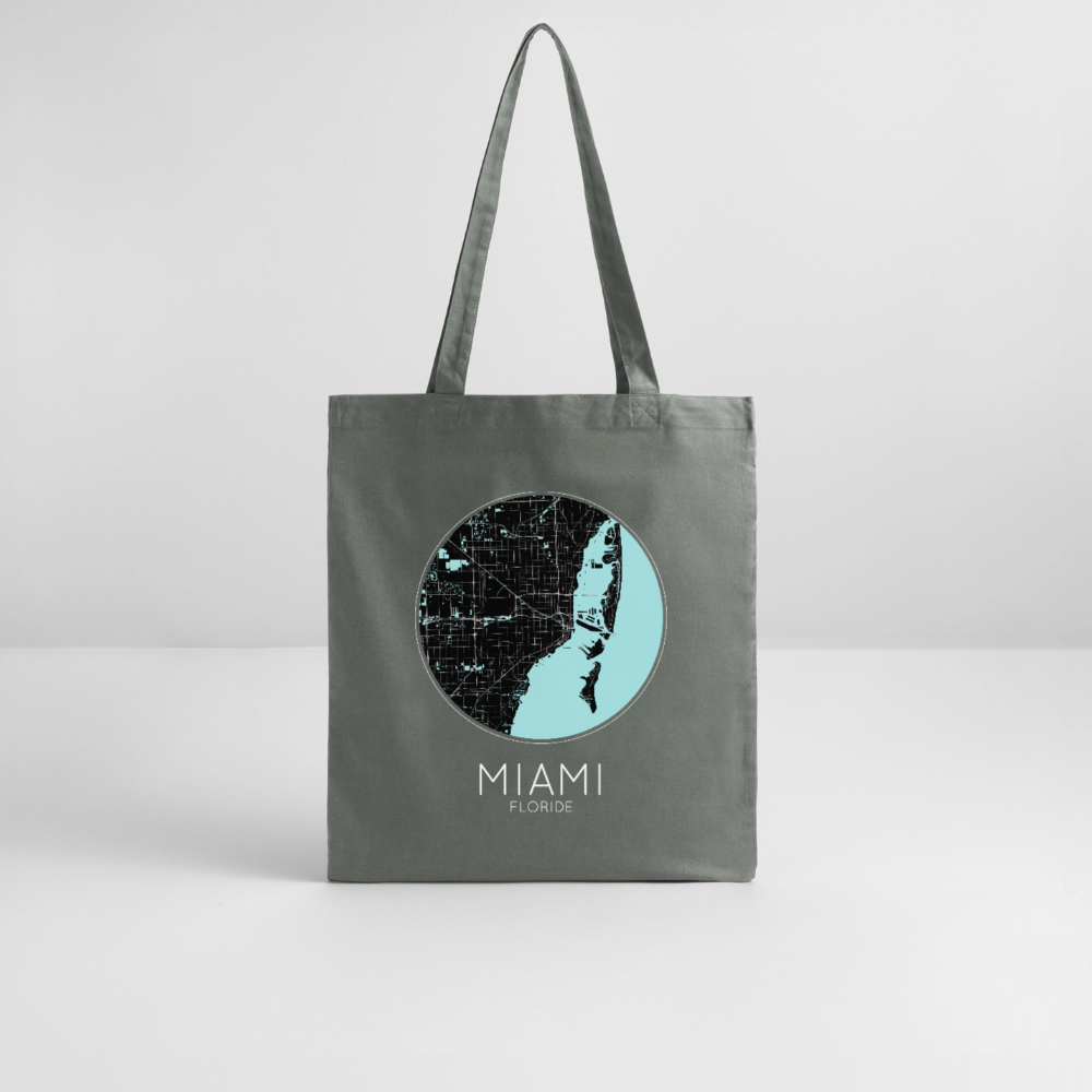 Tote Bag Miami Bio – Plan de Miami - charbon