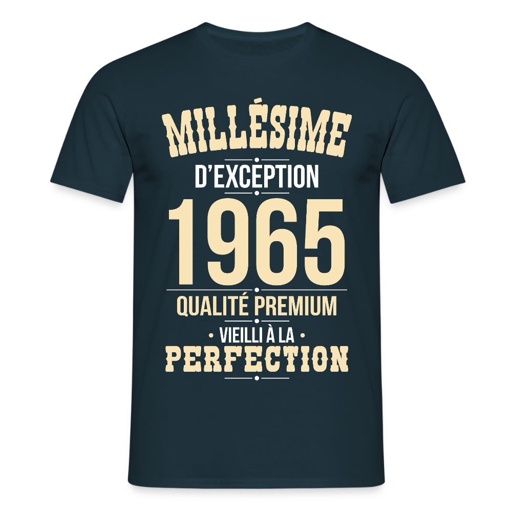 T-shirt Homme - Anniversaire 60 Ans - Millésime 1965 - marine