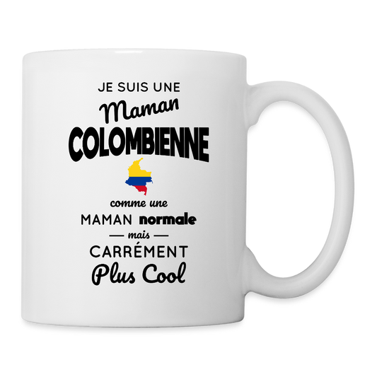 Mug blanc - Maman Colombienne plus cool - blanc