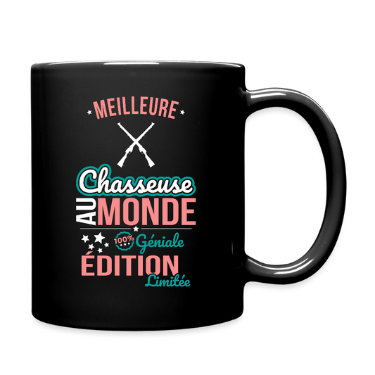 Mug uni - Meilleure Chasseuse au monde - 100% géniale - noir