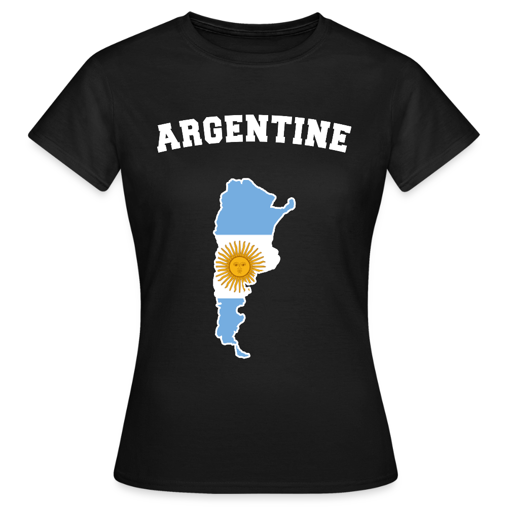 T-shirt Femme - Argentine - noir