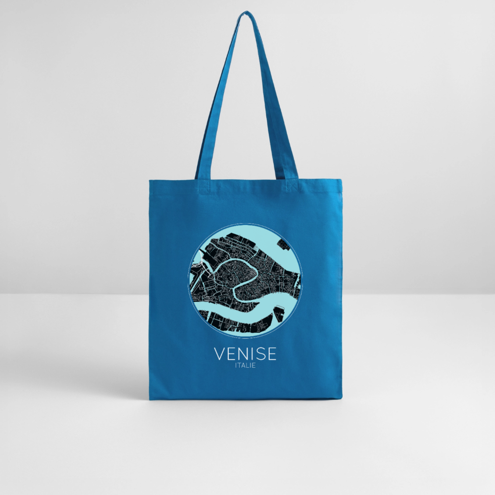 Tote Bag Venise Bio – Plan de Venise - bleu royal