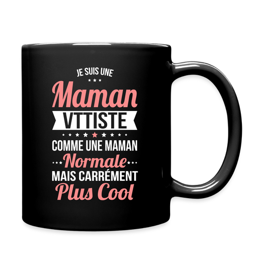 Mug uni - Maman vttiste plus cool - noir