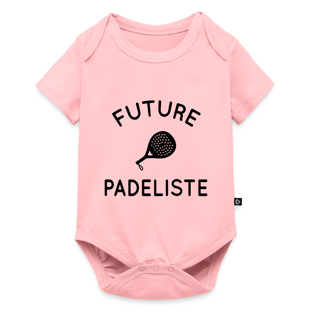 Body Bébé bio manches courtes - Future padeliste - rose