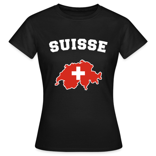 T-shirt Femme - Suisse - noir