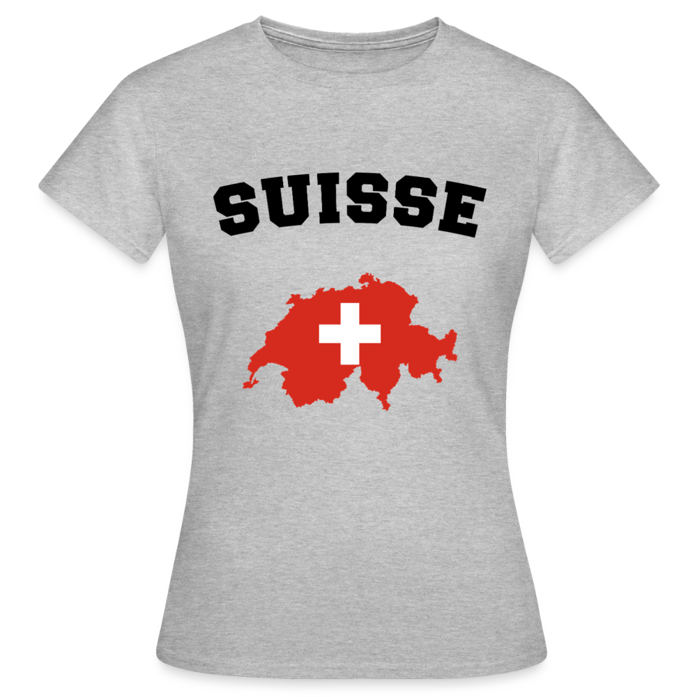 T-shirt Femme coloris clair - Suisse - gris chiné