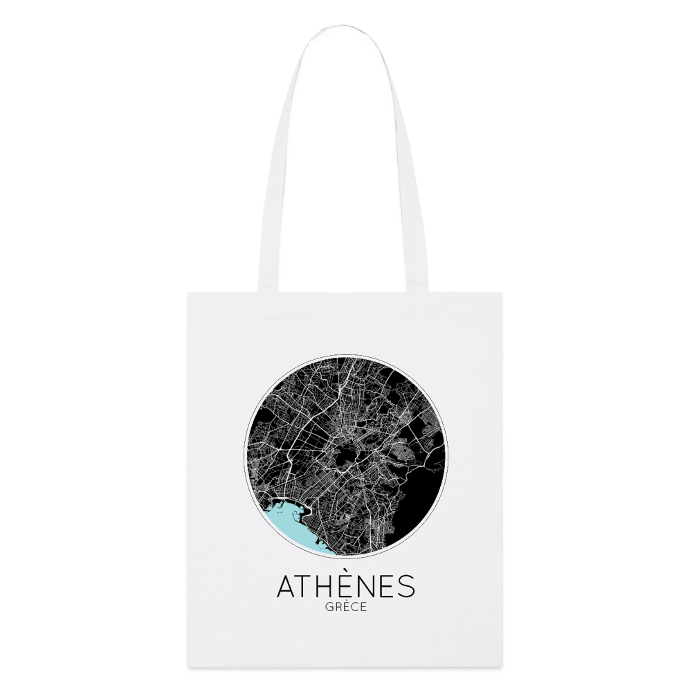 Tote Bag Athènes Bio Coloris Clair – Plan d’Athènes - blanc