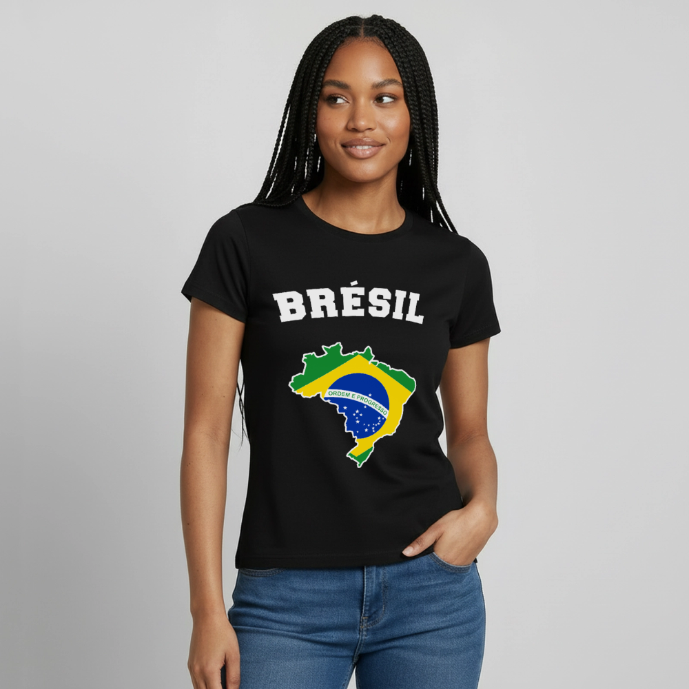 T-shirt Femme - Brésil - noir