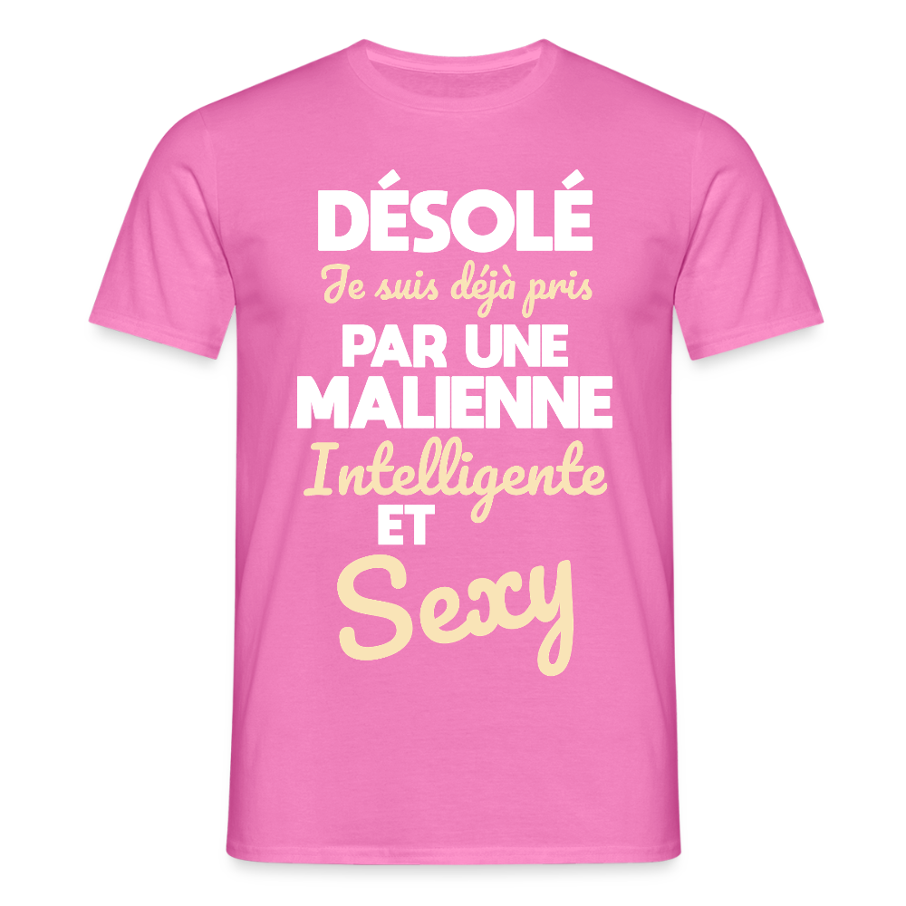 T-shirt Homme -  Je suis déjà pris par une Malienne intelligente et sexy - rose