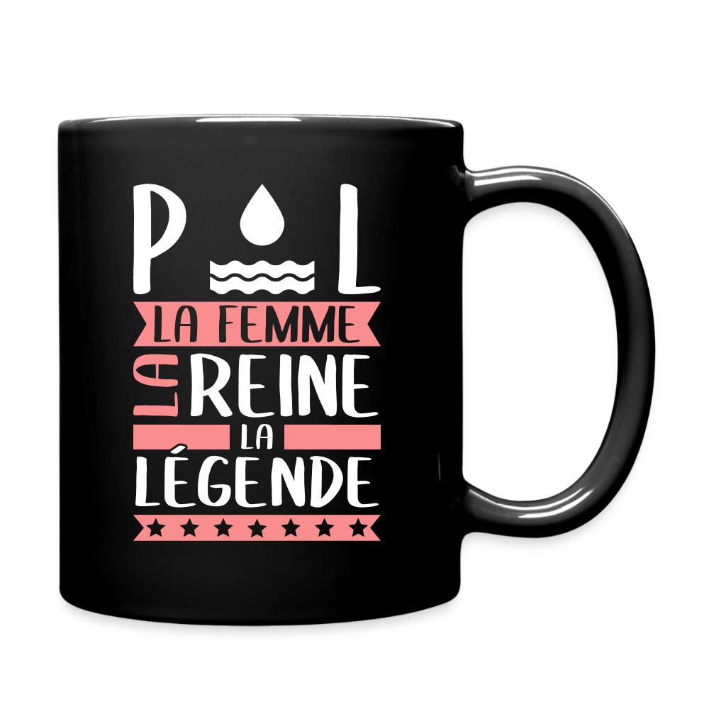 Mug uni Paule rébus – La femme, la reine, la légende - noir
