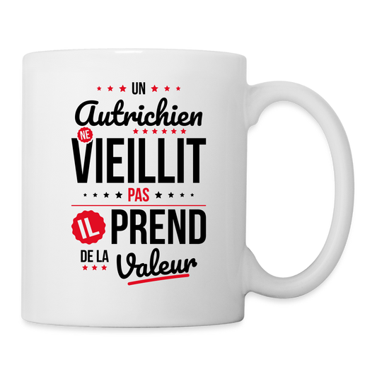 Mug blanc - Un Autrichien ne vieillit pas - blanc