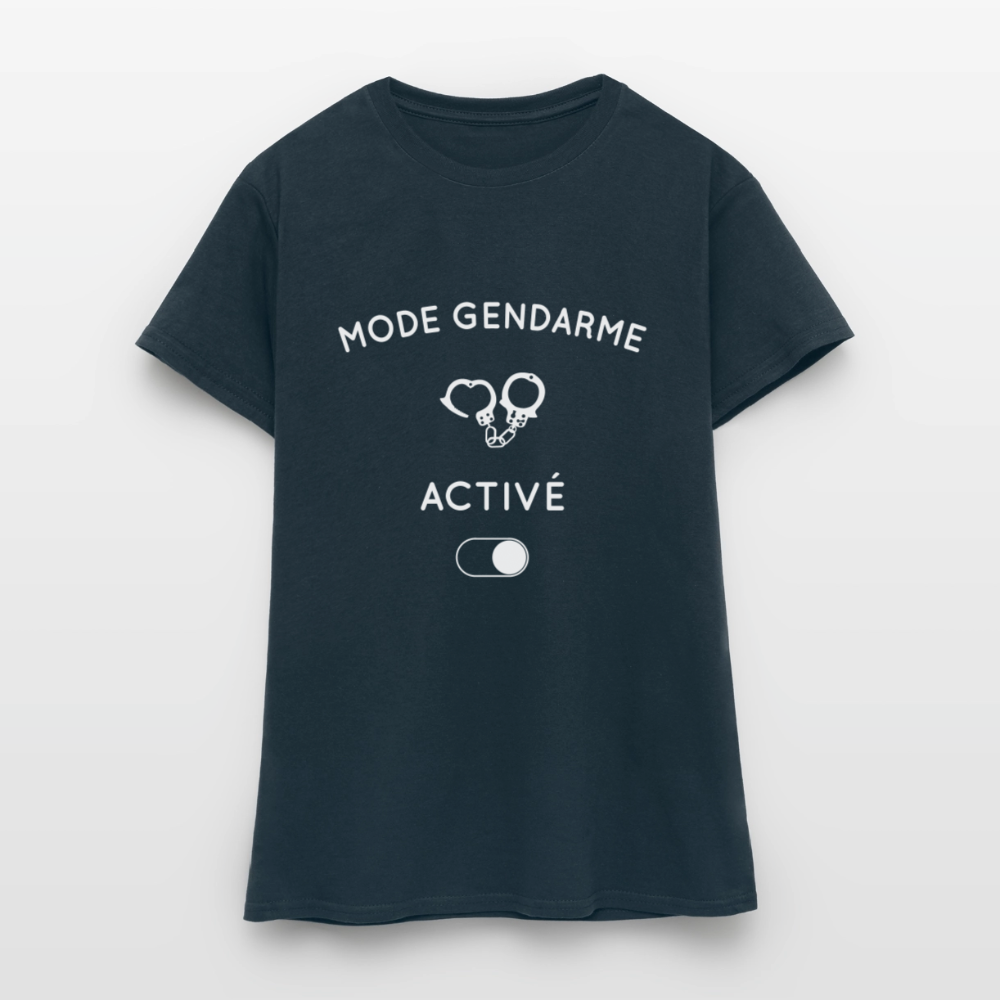 T-shirt Femme - Mode gendarme activé - marine