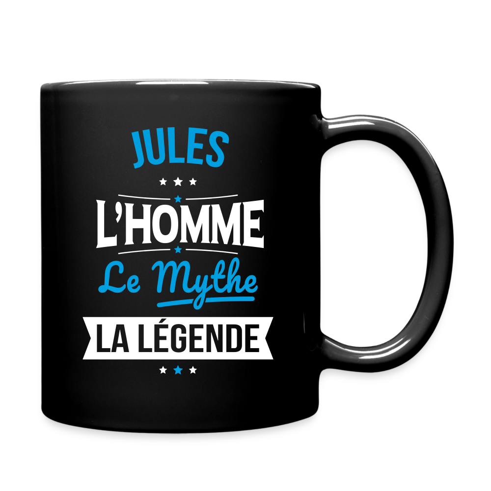 Mug uni - Jules - l'Homme - le Mythe - la Légende - noir