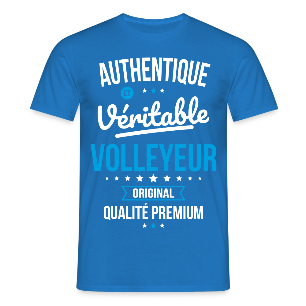 T-shirt Homme - Authentique et véritable Volleyeur - bleu royal