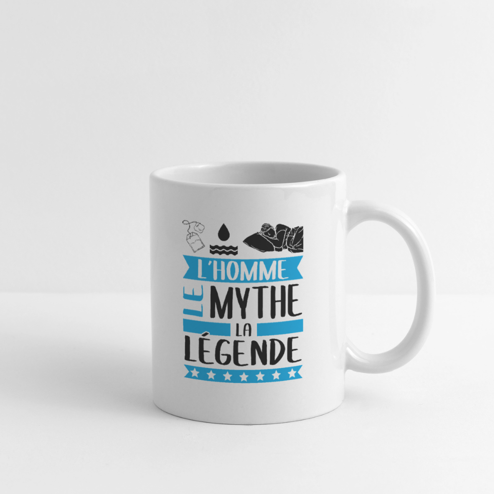 Mug blanc Théodore rébus – L’homme, le mythe, la légende - blanc