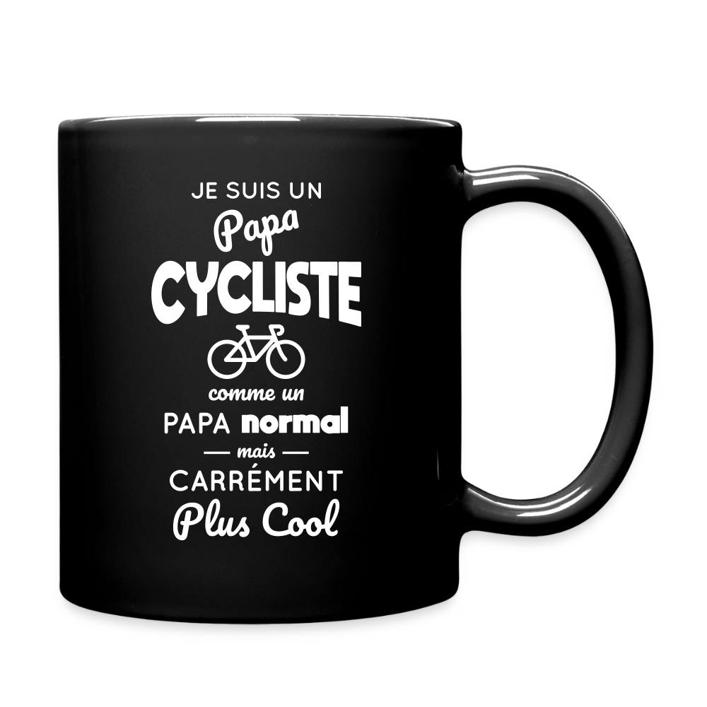 Mug uni - Papa cycliste plus cool - noir