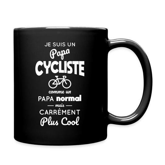 Mug uni - Papa cycliste plus cool - noir