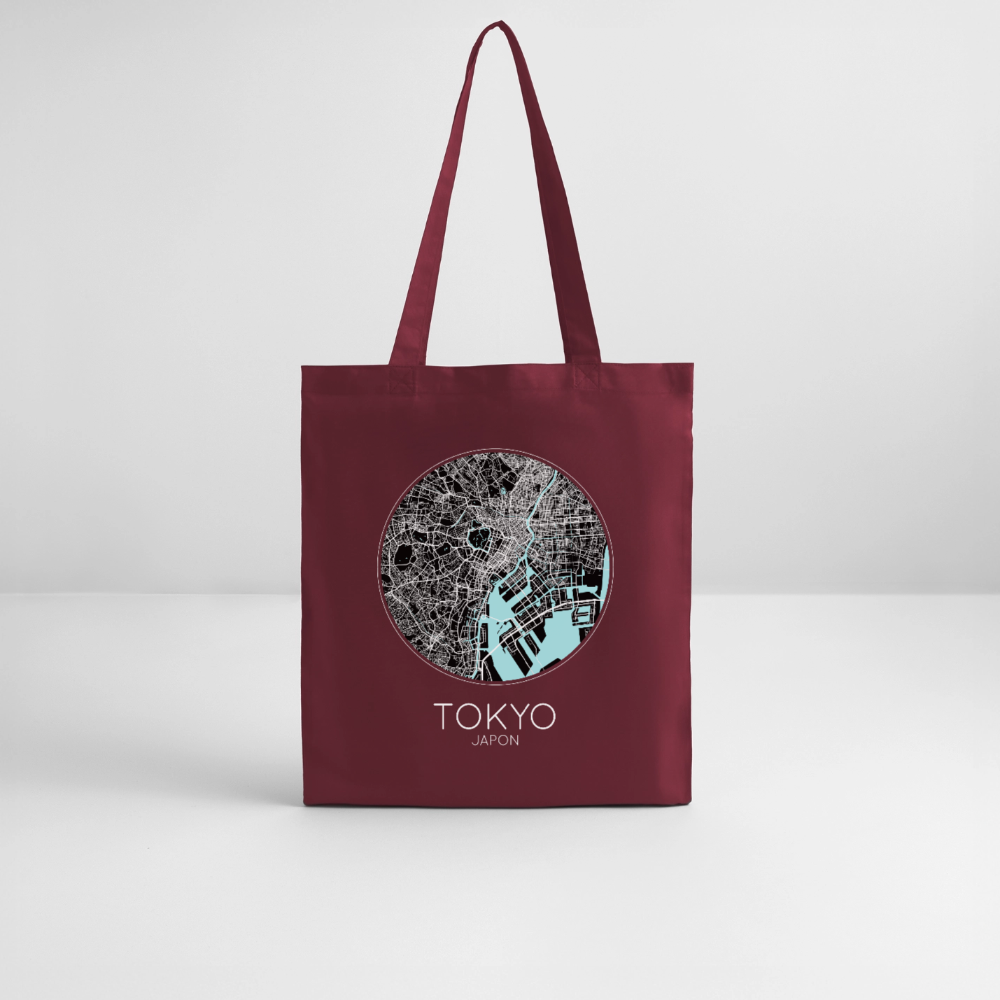 Tote Bag Tokyo Bio – Plan de Tokyo - bordeaux