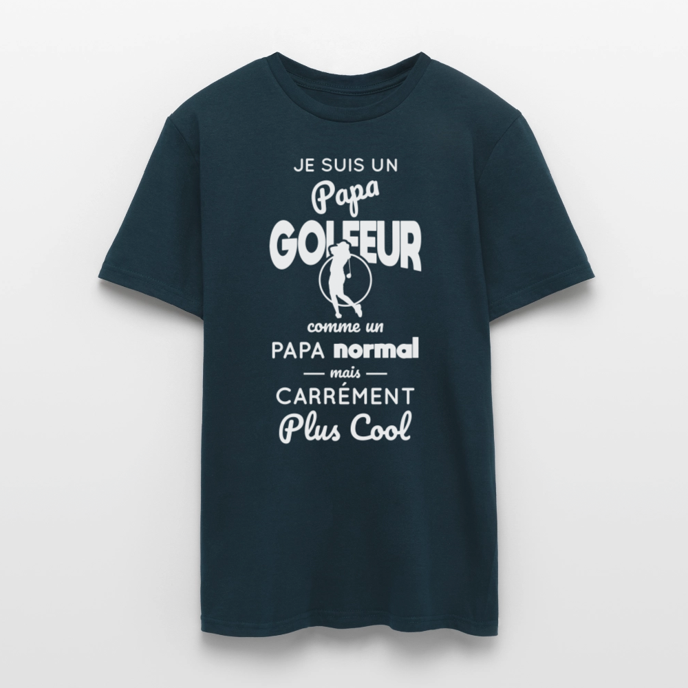 T-shirt Homme - Papa golfeur plus cool - marine