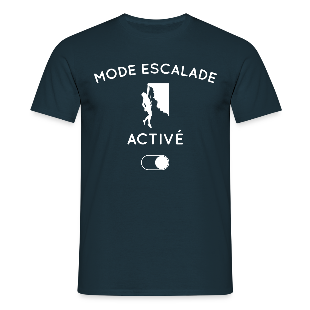 T-shirt Homme - Mode escalade activé - marine