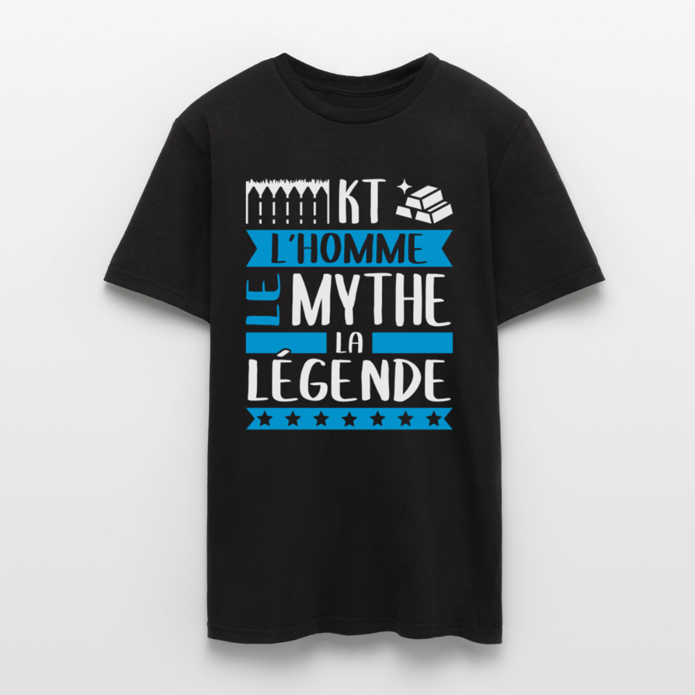 T-shirt homme Hector rébus – L’homme, le mythe, la légende - noir