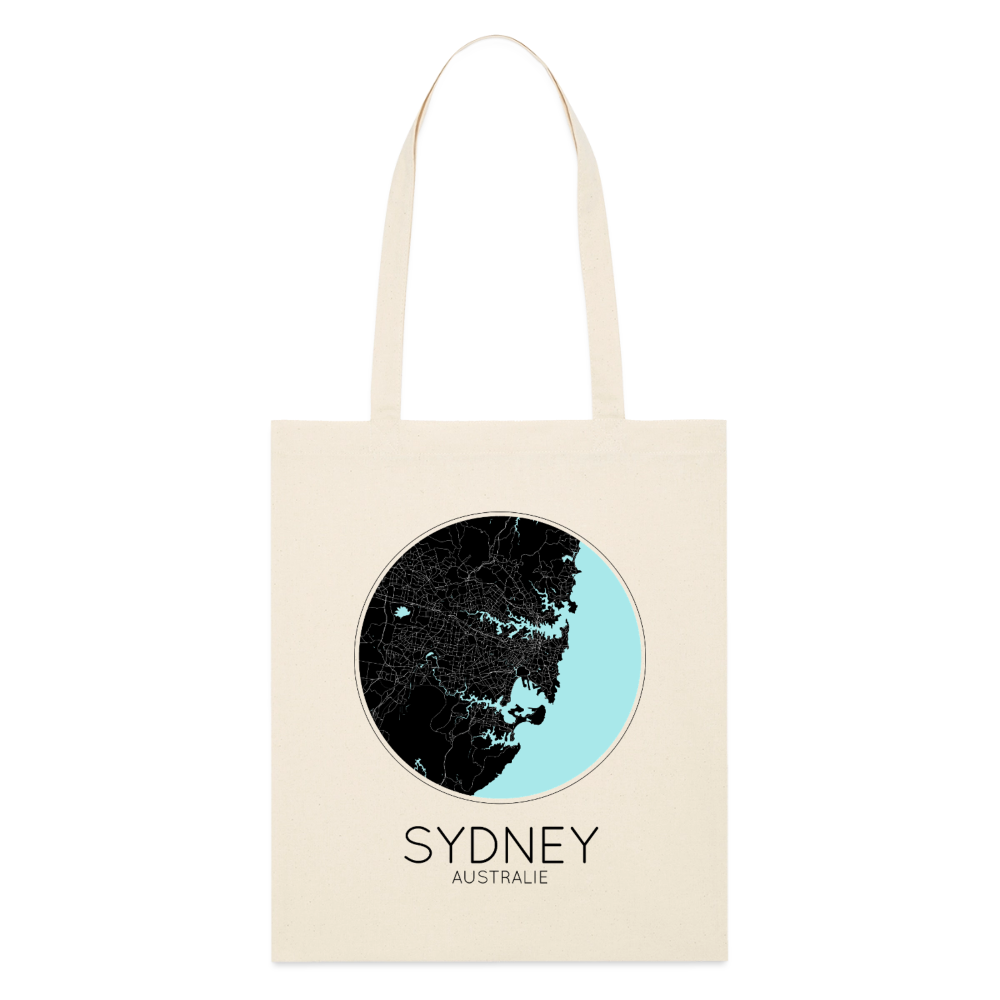Tote Bag Sydney Bio Coloris Clair – Plan de Sydney - écru doux
