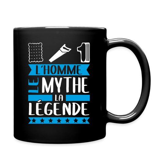Mug uni Lucien rébus – L’homme, le mythe, la légende - noir