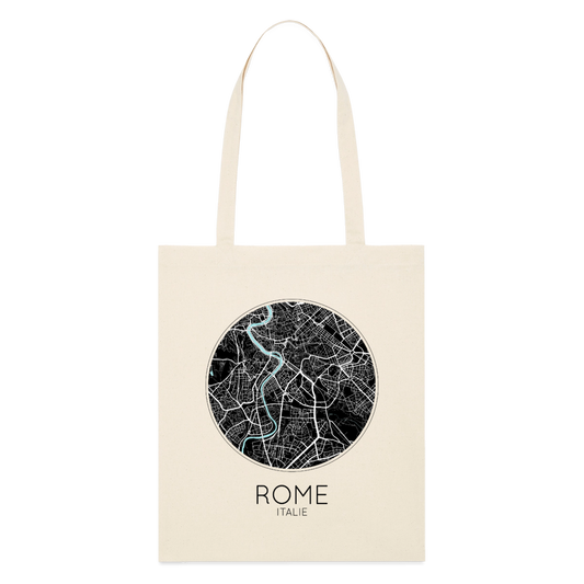 Tote Bag Rome Bio Coloris Clair – Plan de Rome - écru doux