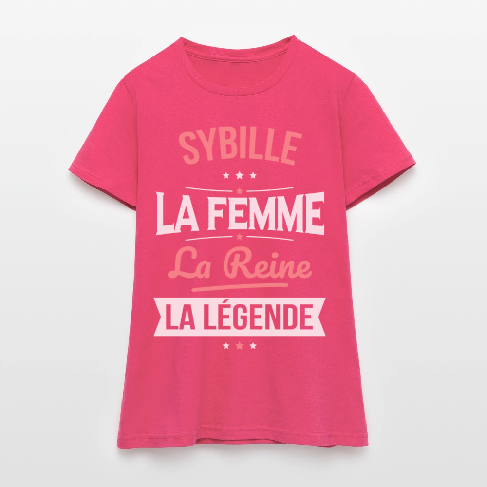 T-shirt Femme - Sybille - la Femme - la Reine - la Légende - rose azalée