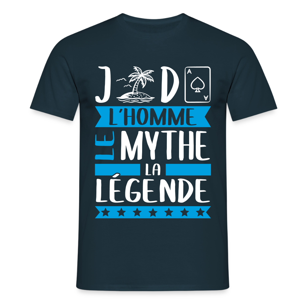 T-shirt homme Gildas rébus – L’homme, le mythe, la légende - marine