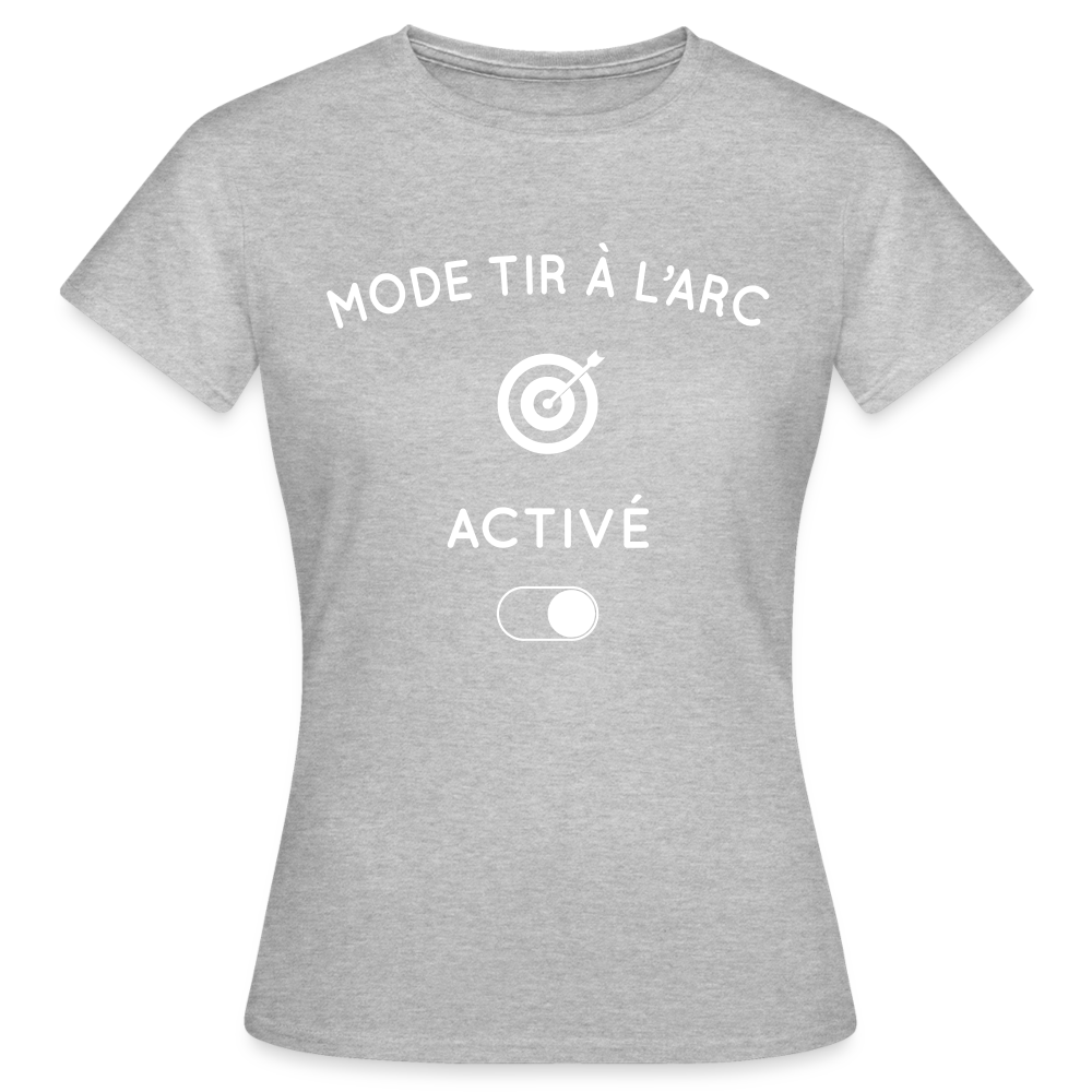 T-shirt Femme - Mode tir à l'arc activé - gris chiné