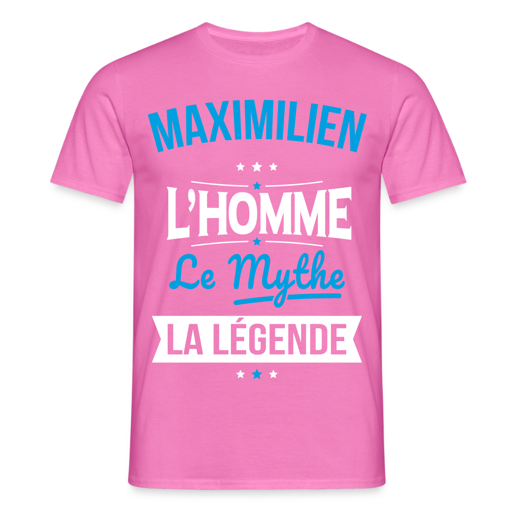 T-shirt Homme - Maximilien - l'Homme - le Mythe - la Légende - rose