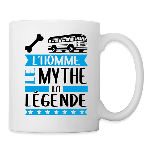 Mug blanc Oscar rébus – L’homme, le mythe, la légende - blanc