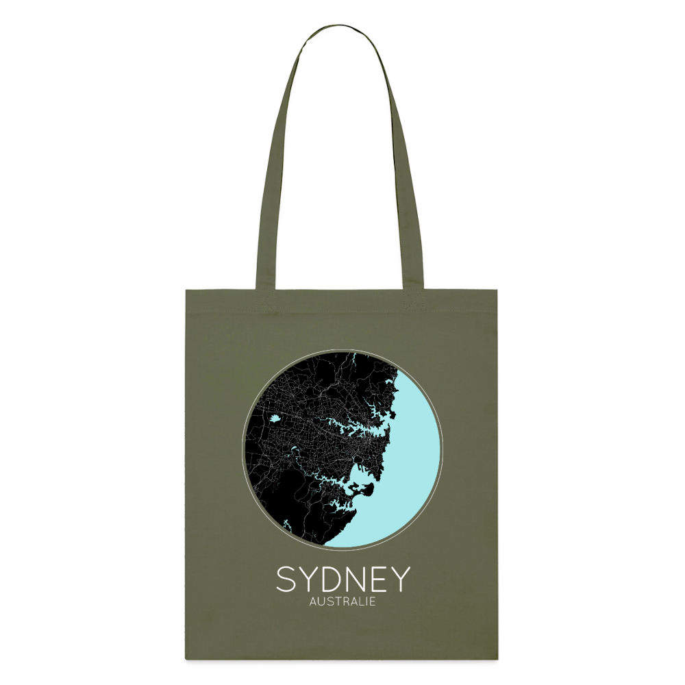 Tote Bag Sydney Bio – Plan de Sydney - kaki