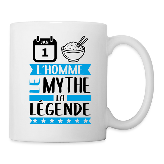 Mug blanc Henry rébus – L’homme, le mythe, la légende - blanc