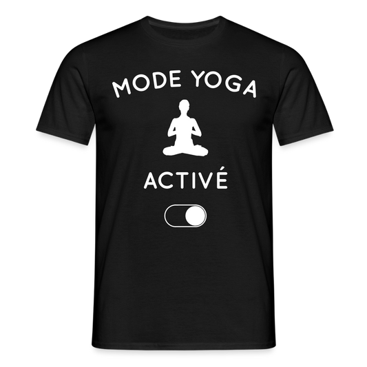 T-shirt Homme - Mode yoga activé - noir